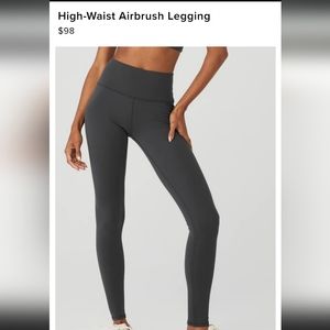 Alo airbrush legging Anthracite grey L